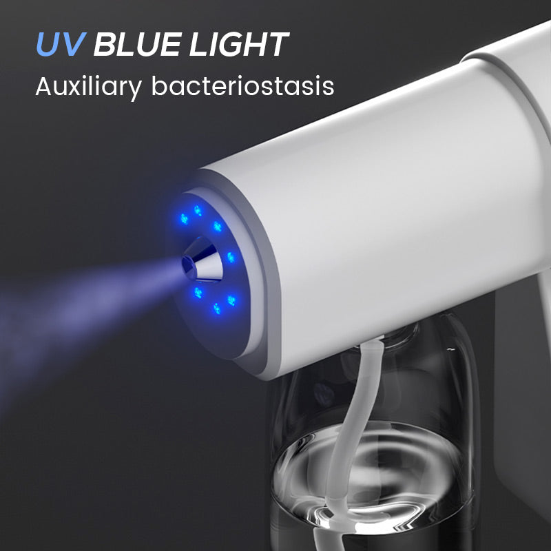 Pistolet pulvérisateur nano désinfectant – 380 ml, sans fil avec brume ultra-fine pour la maison, le bureau et le jardin !