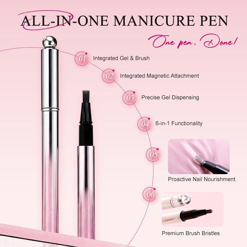 💅 PROMO FLASH : 50% DE RÉDUCTION ! Stylo de Vernis Gel Effet Œil de Chat 6-en-1 avec Aimant Intégré for des Ongles Parfaits où que Vous Soyez ✨