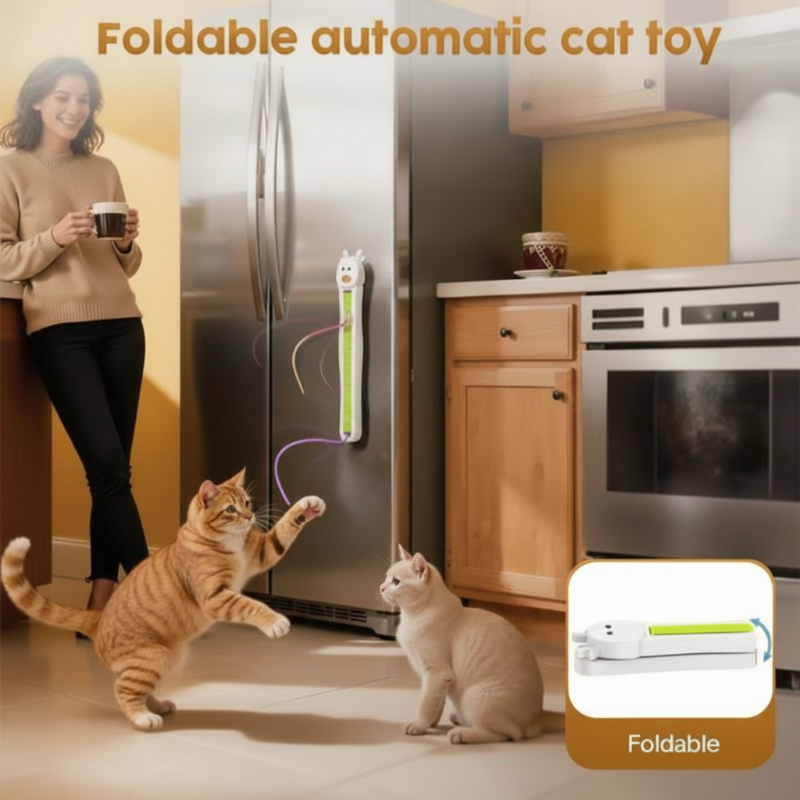 💥Jouet d'enrichissement automatique à suspendre pour chat🥳