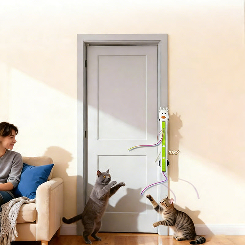 💥Jouet d'enrichissement automatique à suspendre pour chat🥳