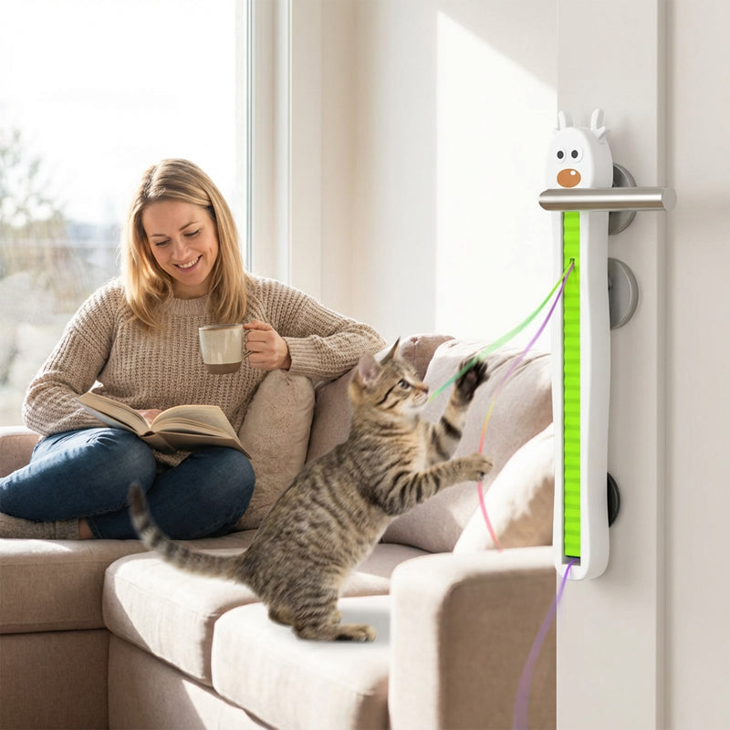 💥Jouet d'enrichissement automatique à suspendre pour chat🥳