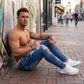 👖60 % DE RÉDUCTION ! 🔥 Jean skinny délavé stylé pour homme – Coupe slim fuselée, coton respirant et détails déchirés tendance