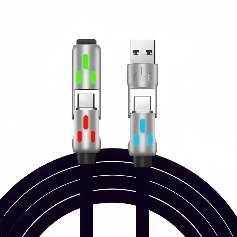 ✨Achetez-en 1, obtenez-en 1 gratuitement - Câble de recharge rapide universel RGB 4 en 1 - Entièrement amélioré
