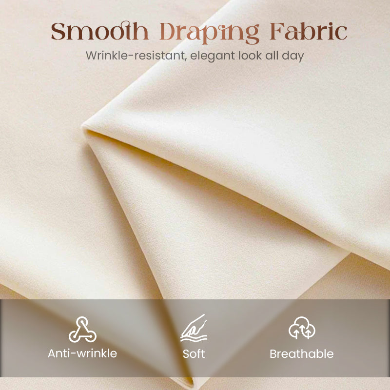 Pantalon taille haute à jambes larges uni pour femme