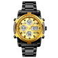 📢📢50% DE RÉDUCTION !! ⏰ Montre Analogique-Numérique Militaire habillée pour Hommes – 48mm, Multifonction & Bracelet en Acier Inoxydable ! 🕰️💪