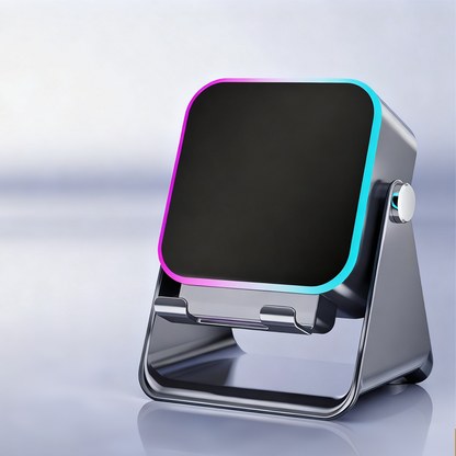 💎 50 % DE RÉDUCTION SUR LE SUPPORT D'ENCEINTE SANS FIL 5-EN-1 ! 💎 Audio par induction, support pour téléphone et éclairage d'ambiance