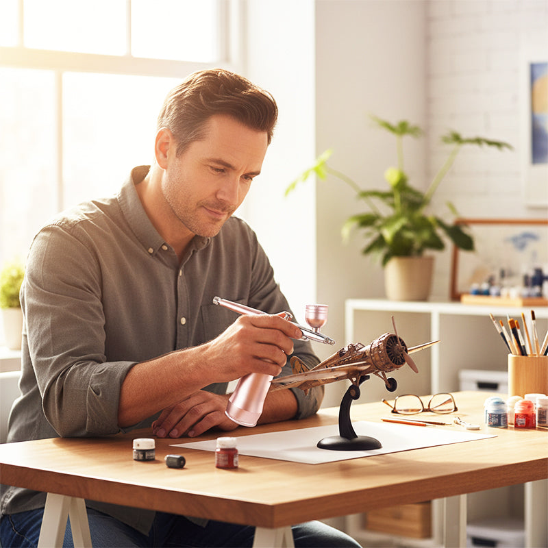 🎨 50% DE RÉDUCTION ! ✨ Kit Aérographe Portable – Léger, Polyvalent & Parfait pour l'art et la customisation 🚀