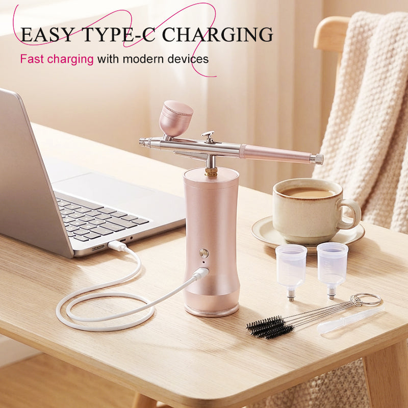 🎨 50% DE RÉDUCTION ! ✨ Kit Aérographe Portable – Léger, Polyvalent & Parfait pour l'art et la customisation 🚀