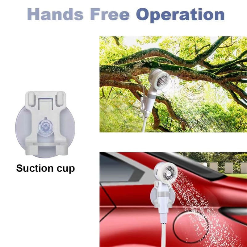 Douche portable pour camping avec pompe à eau