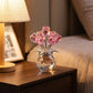 💎 50% DE RÉDUCTION ! 💎 Figurine Éternelle en Cristal – Rose dans un Vase, Symbole d’Amour Inaltérable & Décoration de Luxe 🌹✨