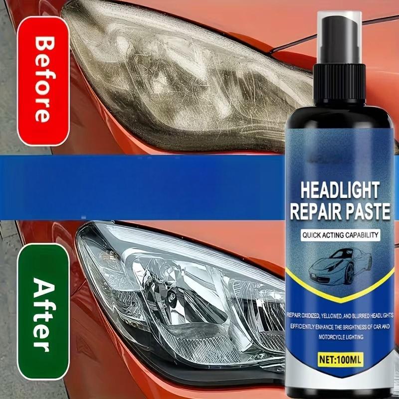 ⏰🚗 Spray rénovateur pour phares avec serviette