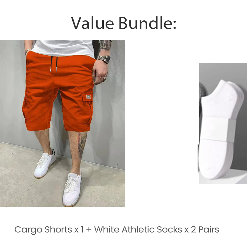 🩳 50% DE RÉDUCTION 💥 Short cargo léger à cordon – Tissu respirant, multi-poches & coupe confort – Parfait pour le quotidien, les voyages ou les journées actives – polyvalent et pratique 👖