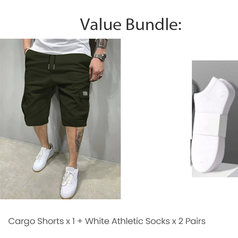 🥳PROMOTION EXCEPTIONNELLE 2026🩳60 % DE RÉDUCTION ! Short cargo léger – Tissu respirant, coupe genou. Poches sécurisées pour téléphone et clés. Confortable toute la journée. ✅☀️