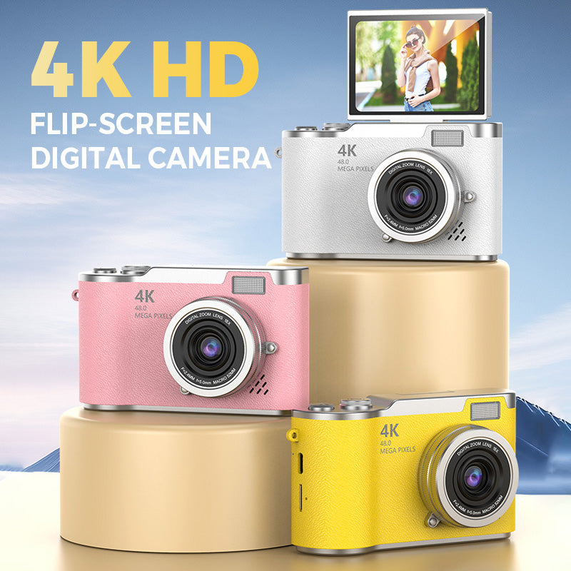 📸 50% DE RÉDUCTION + LIVRAISON GRATUITE ✨ Appareil Photo Numérique 4K HD à Écran Rabattable – Autofocus, Zoom 16X & Parfait pour Vlogs & Photos 🎥