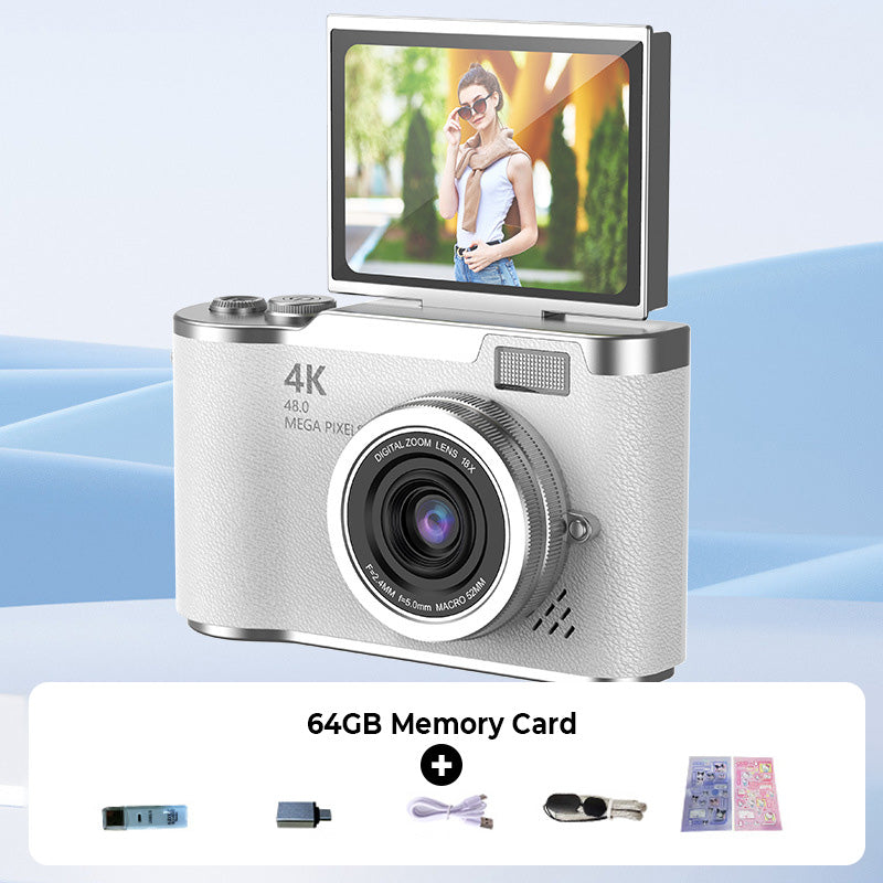📸 50% DE RÉDUCTION + LIVRAISON GRATUITE ✨ Appareil Photo Numérique 4K HD à Écran Rabattable – Autofocus, Zoom 16X & Parfait pour Vlogs & Photos 🎥