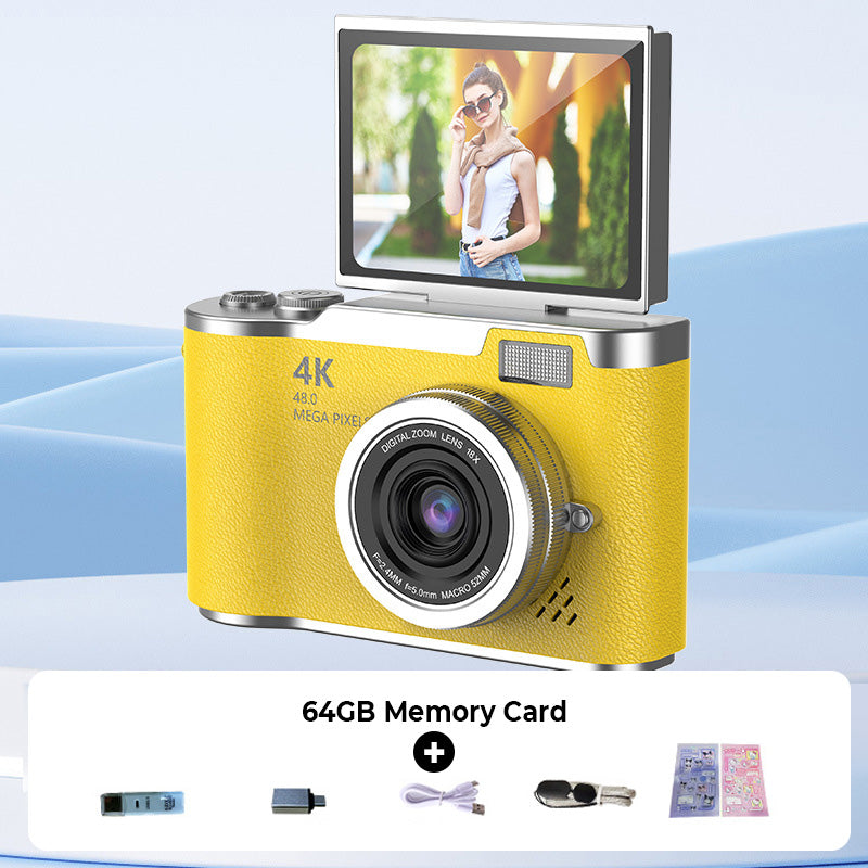 📸 50% DE RÉDUCTION + LIVRAISON GRATUITE ✨ Appareil Photo Numérique 4K HD à Écran Rabattable – Autofocus, Zoom 16X & Parfait pour Vlogs & Photos 🎥