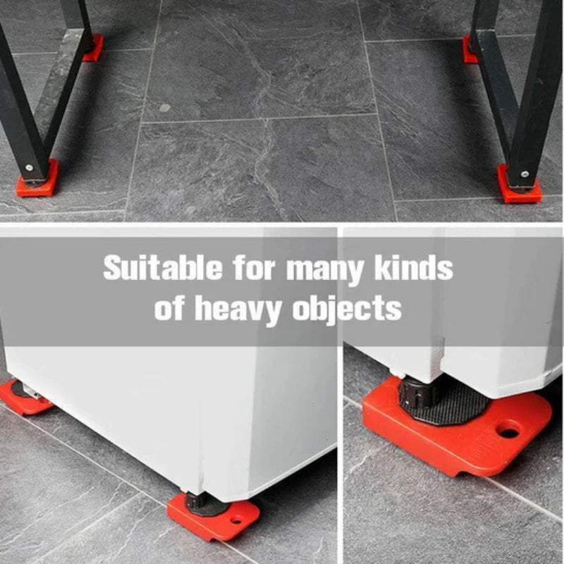 🪑💪 PROMO FLASH : 50% DE RÉDUCTION ! Ensemble d'Outils de Levage & Déplacement de Meubles – Levier, 4 Patins à Roulettes Multi-Directionnelles & Capacité 100 kg for Déplacer Canapés et Réfrigérateurs Sans Effort ✨