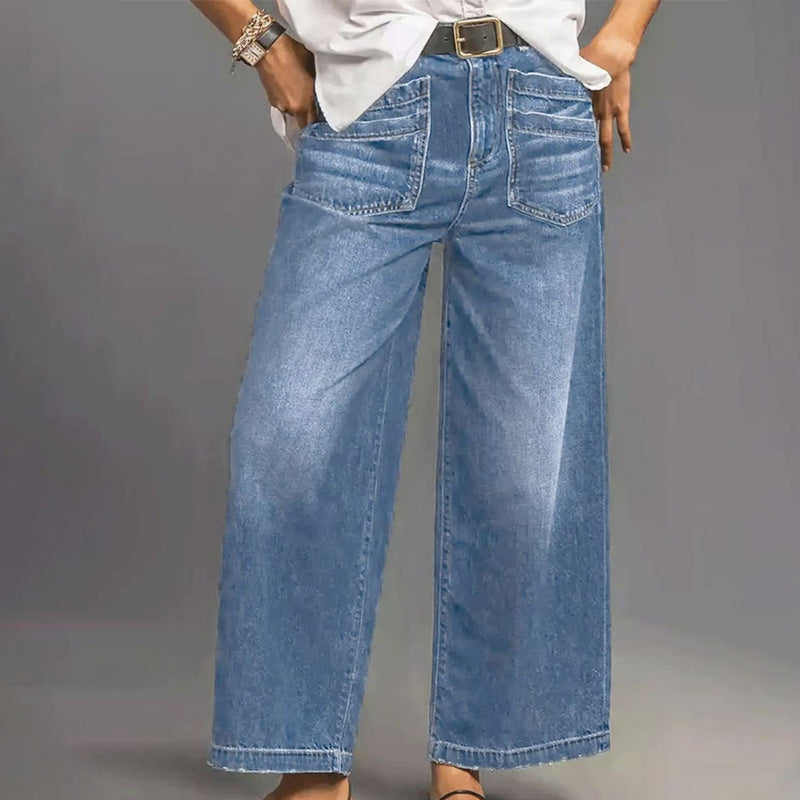 📢📢50 % de réduction !! ⏰⏰NOUVELLE SILHOUETTE 2026 – JEAN DÉCONTRACTÉ À JAMBES ÉVASÉES, FLATTEUR POUR TOUTES