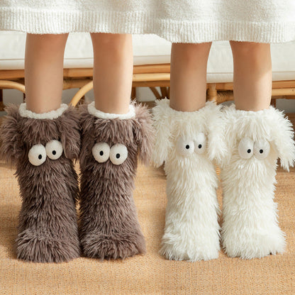 💗DERNIER JOUR DE VENTE : 50 % DE RÉDUCTION ⚡Plus de 50 000 articles vendus💕 Chaussons-chaussons en peluche pour femmes, chaussettes d'intérieur épaisses doublées en polaire antidérapantes, couvre-chaussures pour adultes