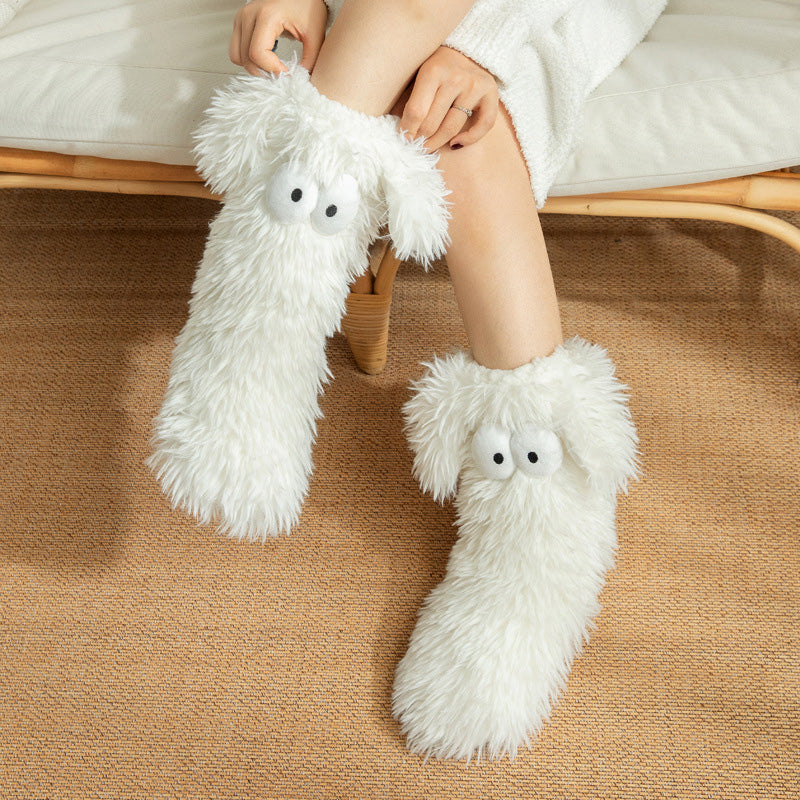 💗DERNIER JOUR DE VENTE : 50 % DE RÉDUCTION ⚡Plus de 50 000 articles vendus💕 Chaussons-chaussons en peluche pour femmes, chaussettes d'intérieur épaisses doublées en polaire antidérapantes, couvre-chaussures pour adultes