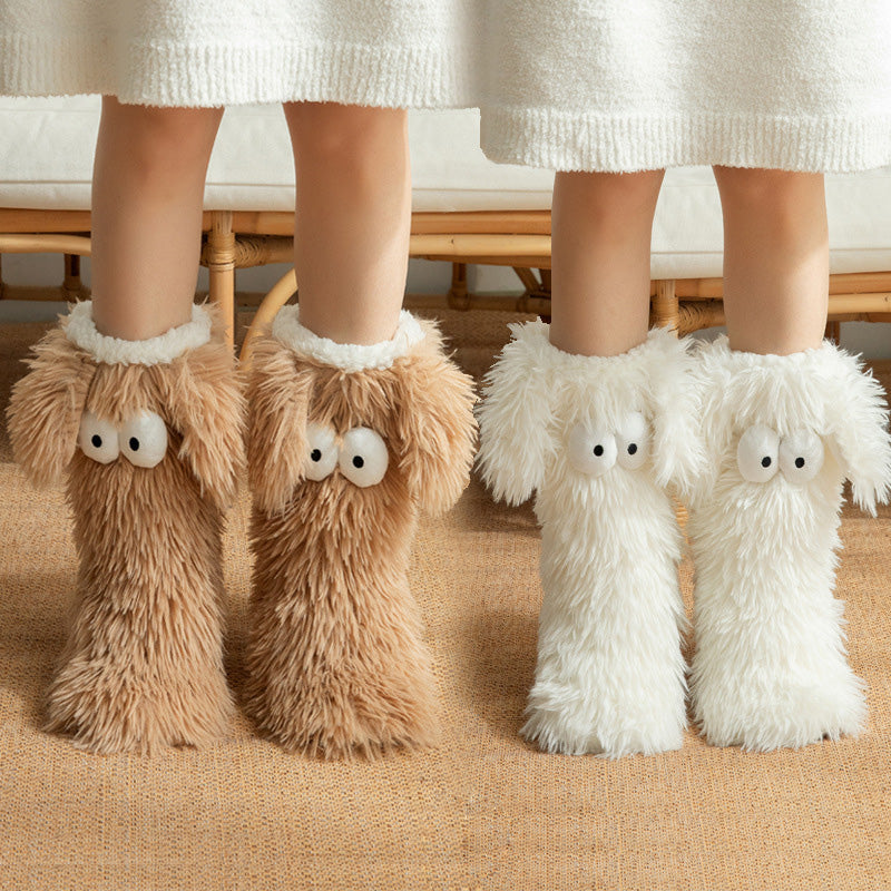 💗DERNIER JOUR DE VENTE : 50 % DE RÉDUCTION ⚡Plus de 50 000 articles vendus💕 Chaussons-chaussons en peluche pour femmes, chaussettes d'intérieur épaisses doublées en polaire antidérapantes, couvre-chaussures pour adultes
