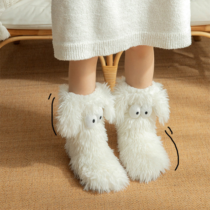 💗DERNIER JOUR DE VENTE : 50 % DE RÉDUCTION ⚡Plus de 50 000 articles vendus💕 Chaussons-chaussons en peluche pour femmes, chaussettes d'intérieur épaisses doublées en polaire antidérapantes, couvre-chaussures pour adultes