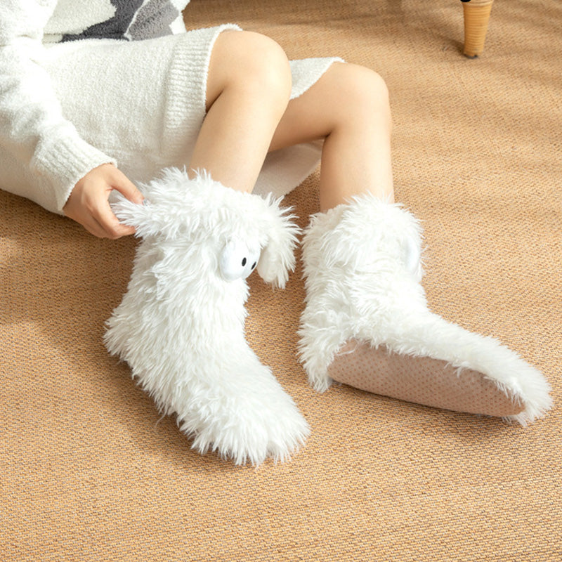 💗DERNIER JOUR DE VENTE : 50 % DE RÉDUCTION ⚡Plus de 50 000 articles vendus💕 Chaussons-chaussons en peluche pour femmes, chaussettes d'intérieur épaisses doublées en polaire antidérapantes, couvre-chaussures pour adultes
