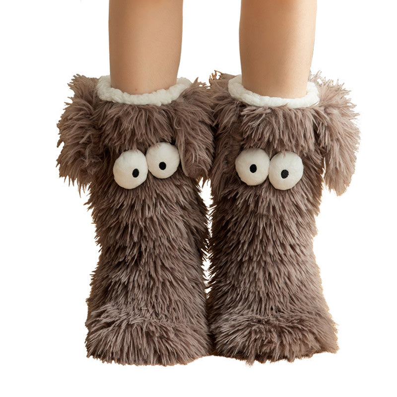 💗DERNIER JOUR DE VENTE : 50 % DE RÉDUCTION ⚡Plus de 50 000 articles vendus💕 Chaussons-chaussons en peluche pour femmes, chaussettes d'intérieur épaisses doublées en polaire antidérapantes, couvre-chaussures pour adultes
