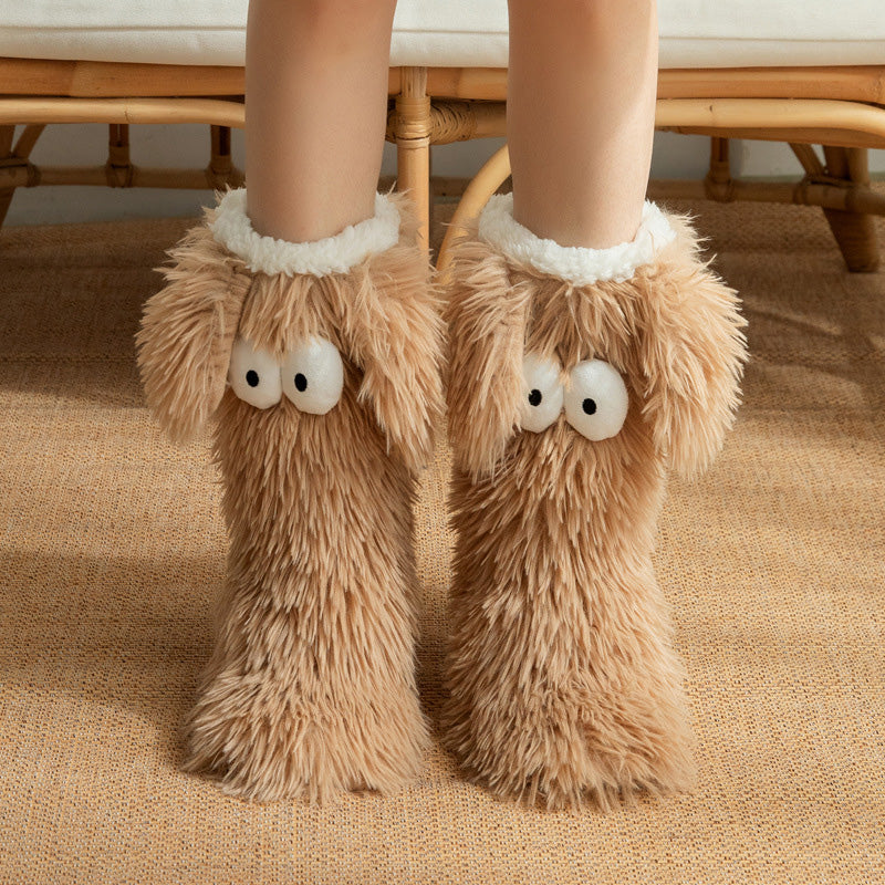 💗DERNIER JOUR DE VENTE : 50 % DE RÉDUCTION ⚡Plus de 50 000 articles vendus💕 Chaussons-chaussons en peluche pour femmes, chaussettes d'intérieur épaisses doublées en polaire antidérapantes, couvre-chaussures pour adultes