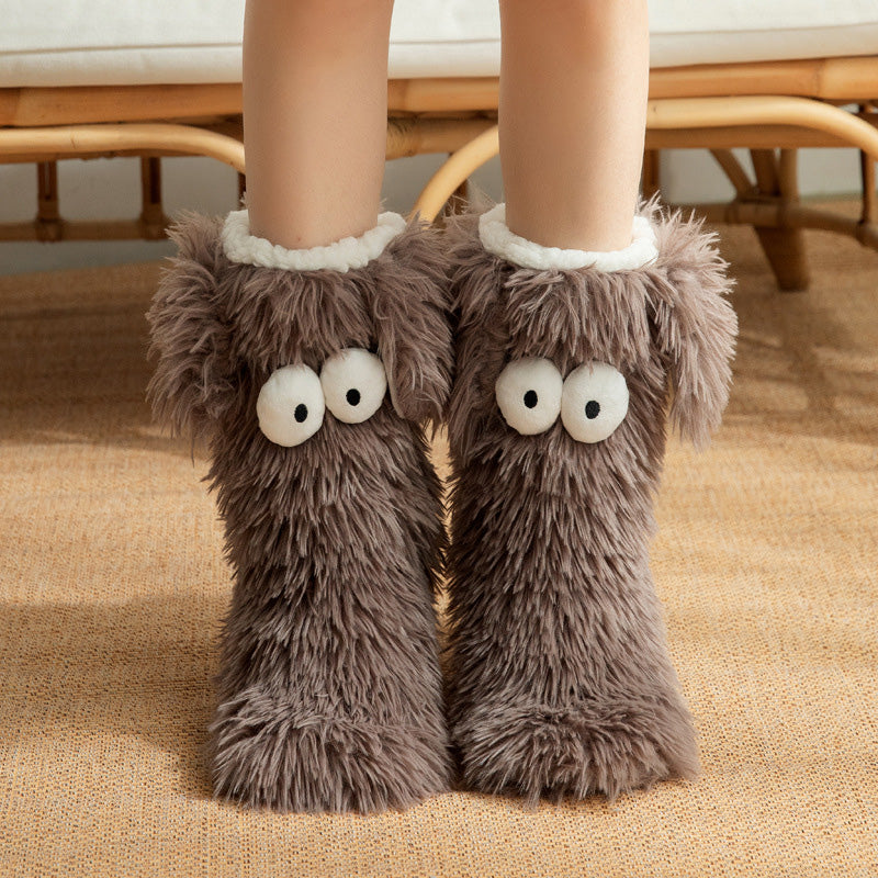 💗DERNIER JOUR DE VENTE : 50 % DE RÉDUCTION ⚡Plus de 50 000 articles vendus💕 Chaussons-chaussons en peluche pour femmes, chaussettes d'intérieur épaisses doublées en polaire antidérapantes, couvre-chaussures pour adultes