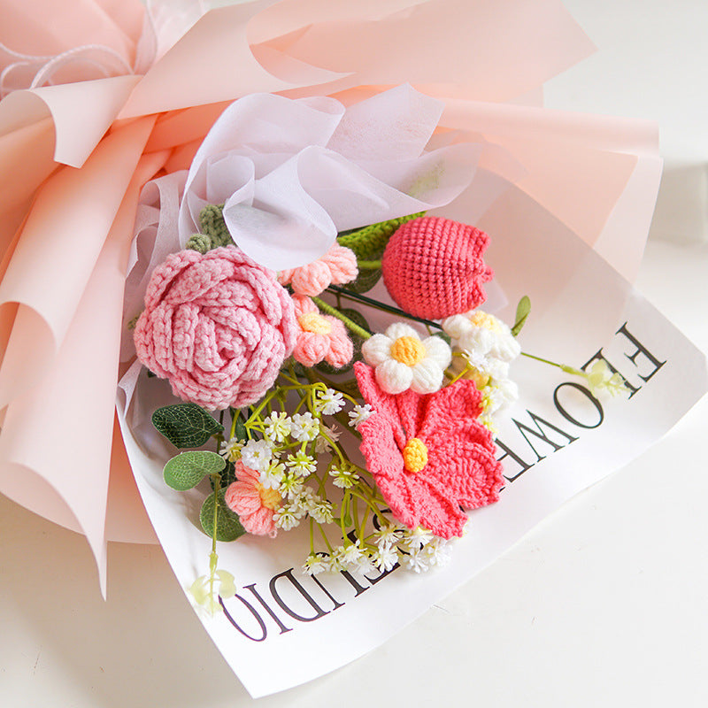 📢📢50 % DE RÉDUCTION !!⏰Bouquet de fleurs au crochet délicat fait à la main