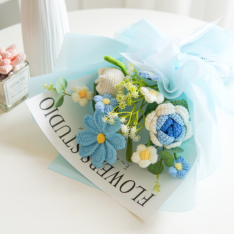 📢📢50 % DE RÉDUCTION !!⏰Bouquet de fleurs au crochet délicat fait à la main