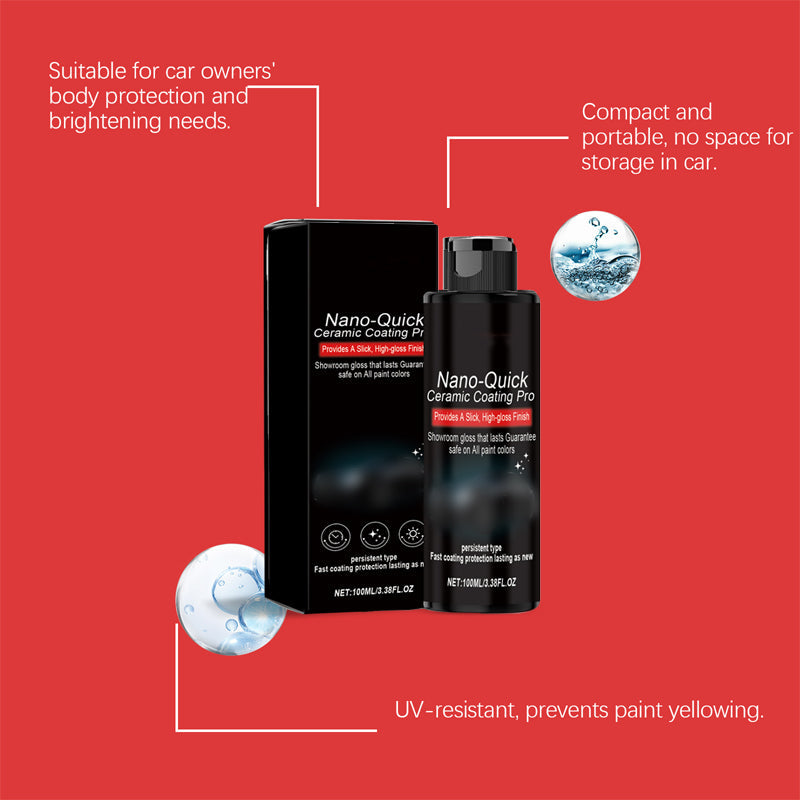 🚙 PROMO 50 % DE RÉDUCTION ! 💣 Spray Lustrant Nano‑Céramique – Brillant Miroir Hydrofuge ✨