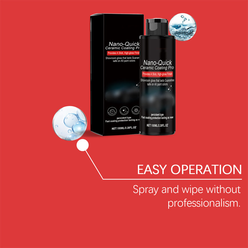 🚙 PROMO 50 % DE RÉDUCTION ! 💣 Spray Lustrant Nano‑Céramique – Brillant Miroir Hydrofuge ✨