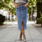 ☀️ INDISPENSABLE 2026 | Jupe Jean Taille Haute à Boutons | Look Vintage pour l‘Été 🌸【-50%】