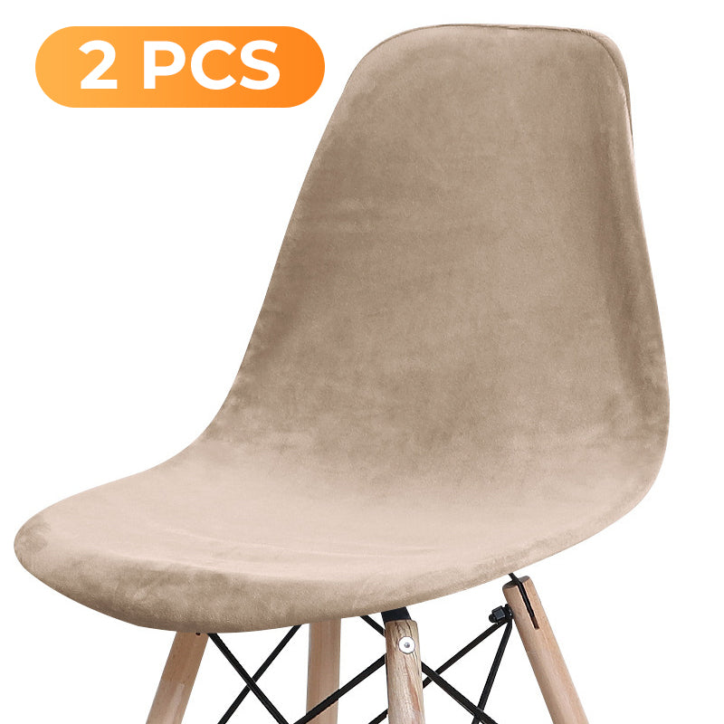 Housse de chaise souple et extensible à courbes