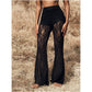👖Pantalon Évasé en Dentelle, Taille Haute & Doublure Intégrée – Style Boho-Chic & Silhouette Allongée🌸