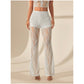 👖Pantalon Évasé en Dentelle, Taille Haute & Doublure Intégrée – Style Boho-Chic & Silhouette Allongée🌸