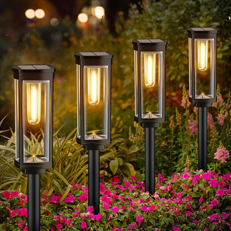 🎉 ACHETEZ PLUS ÉCONOMISEZ PLUS 🎁 Lampes Solaires Allée Extérieur – Panneau Solaire Haute Performance, Batterie NI-MH 12-14h, Design Rétro Vintage, IP65 Imperméable ✨