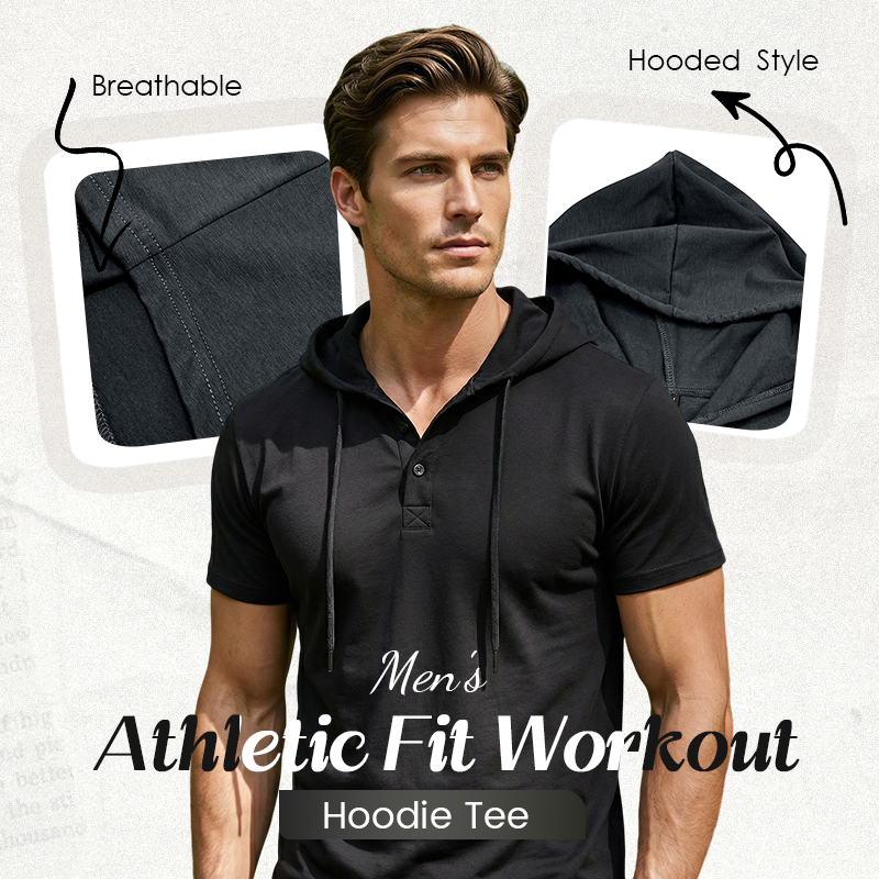 T-shirt à capuche athlétique pour homme