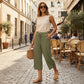 💐50% DE RÉDUCTION ! Pantalon Large à Côtes Taille Haute – Flatteur & Tendance 👗✨【Offre Flash】