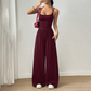 👗 50% DE RÉDUCTION! 🌸 Combinaison-Pantalon Décontractée Femme à Fines Bretelles – Tissu Fluide, Coupe Large & Look Estival ☀️