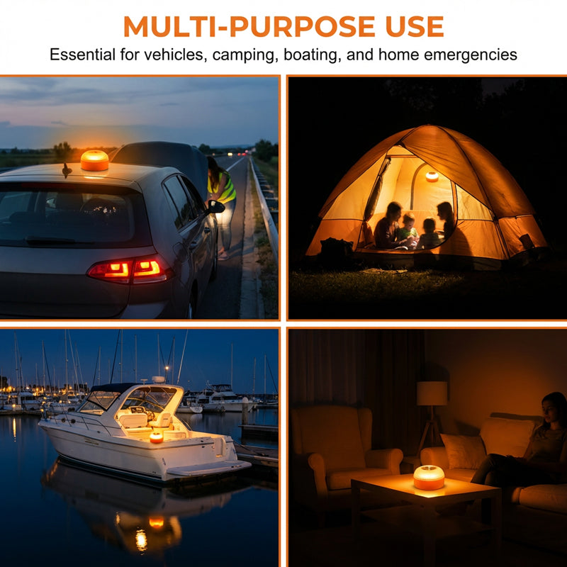 Lampe d'avertissement d'urgence LED magnétique