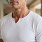 💎 50 % DE RÉDUCTION EN CE MOMENT ! ⚡ T-shirt de sport unie pour homme – Coupe ajustée, encolure en V échancrée et tissu extensible haut de gamme 👕🔥