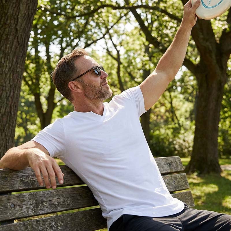💎 50 % DE RÉDUCTION EN CE MOMENT ! ⚡ T-shirt de sport unie pour homme – Coupe ajustée, encolure en V échancrée et tissu extensible haut de gamme 👕🔥