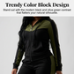 Ensemble survêtement 2 pièces color block pour femme