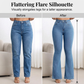 👖 49 % DE RÉDUCTION ! 💙 Jean stretch taille haute évasé pour femme – Coupe confortable, style rétro et tissu extensible 🌸