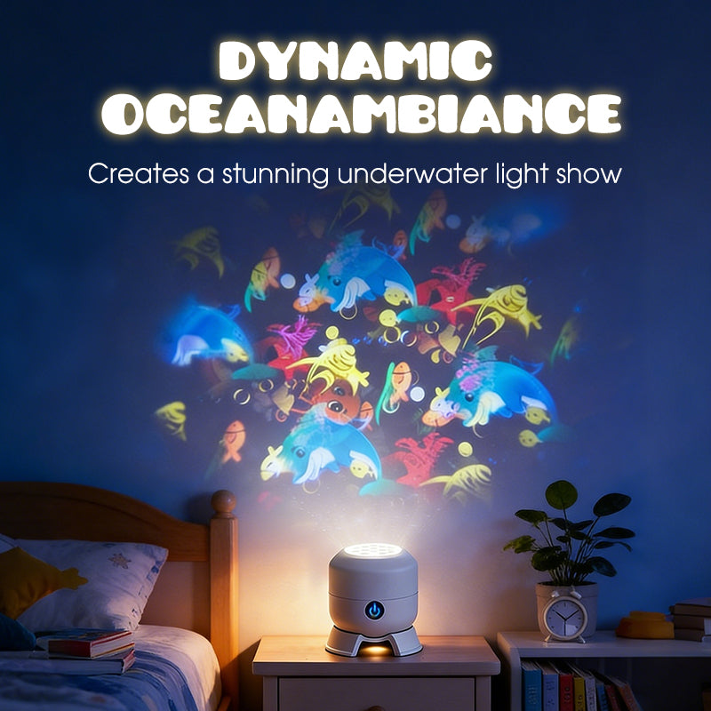 💐50% DE RÉDUCTION ! Projecteur LED Océan – Ambiance Aquatique pour Chambre & Salon 🌌🐟【Offre Limitée】