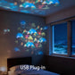 💐50% DE RÉDUCTION ! Projecteur LED Océan – Ambiance Aquatique pour Chambre & Salon 🌌🐟【Offre Limitée】