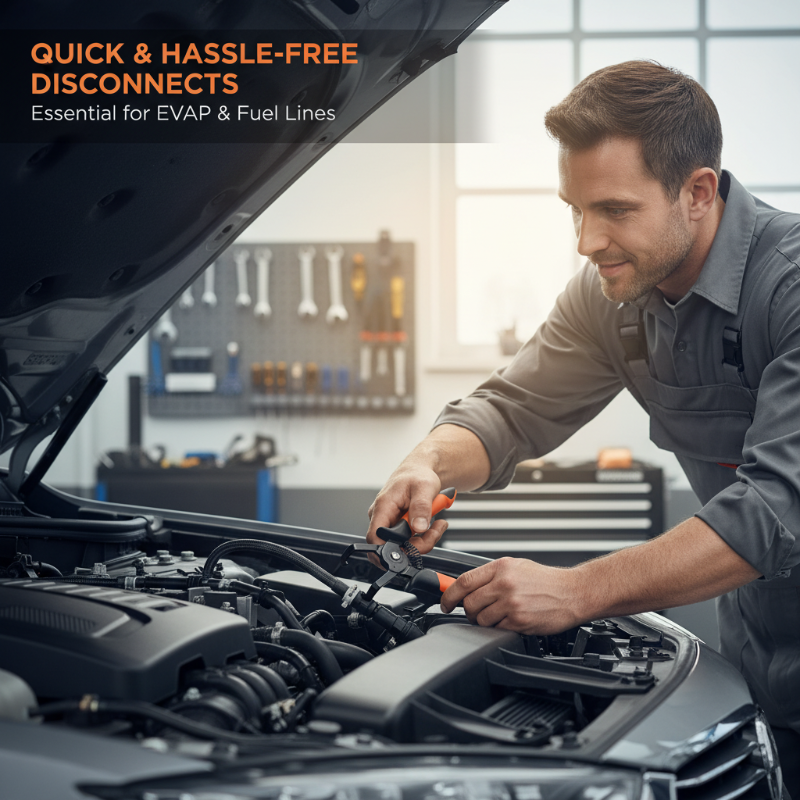 Pinces de déconnexion EVAP et de ligne de carburant